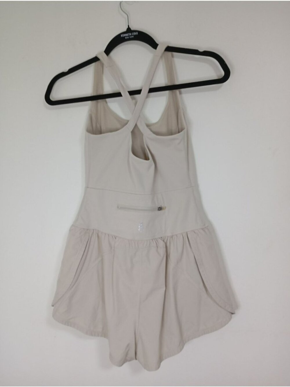 Free People Moment Womens Beige Romper XS With Cutout Detail & Liner - Picture 12 of 13